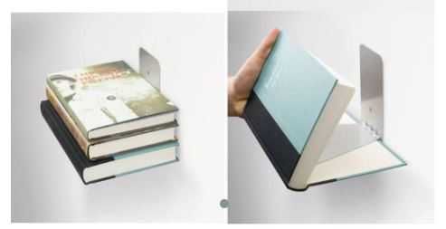 Estante invisível para livros - 2 unid. Novo em caixa