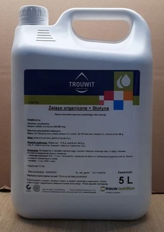 TROUWIT Żelazo organiczne + BIOTYNA 5L