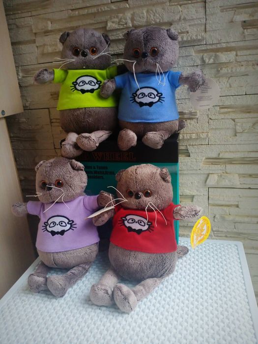 Мягкая игрушка кот Басик, Басик в одежде, красивый кот Басик, басик