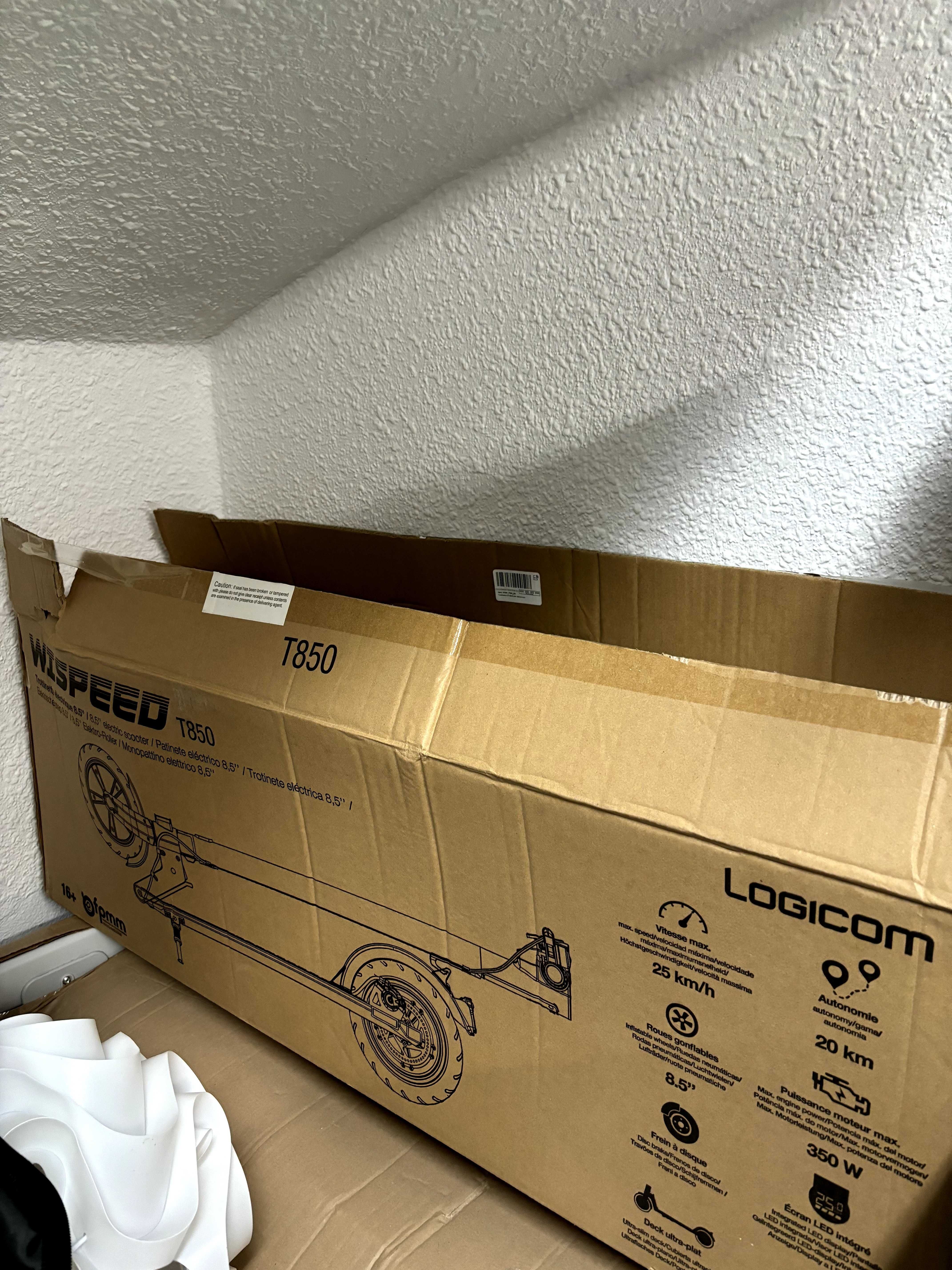 Trotinete Elétrica WiSpeed T850, Por estrear
