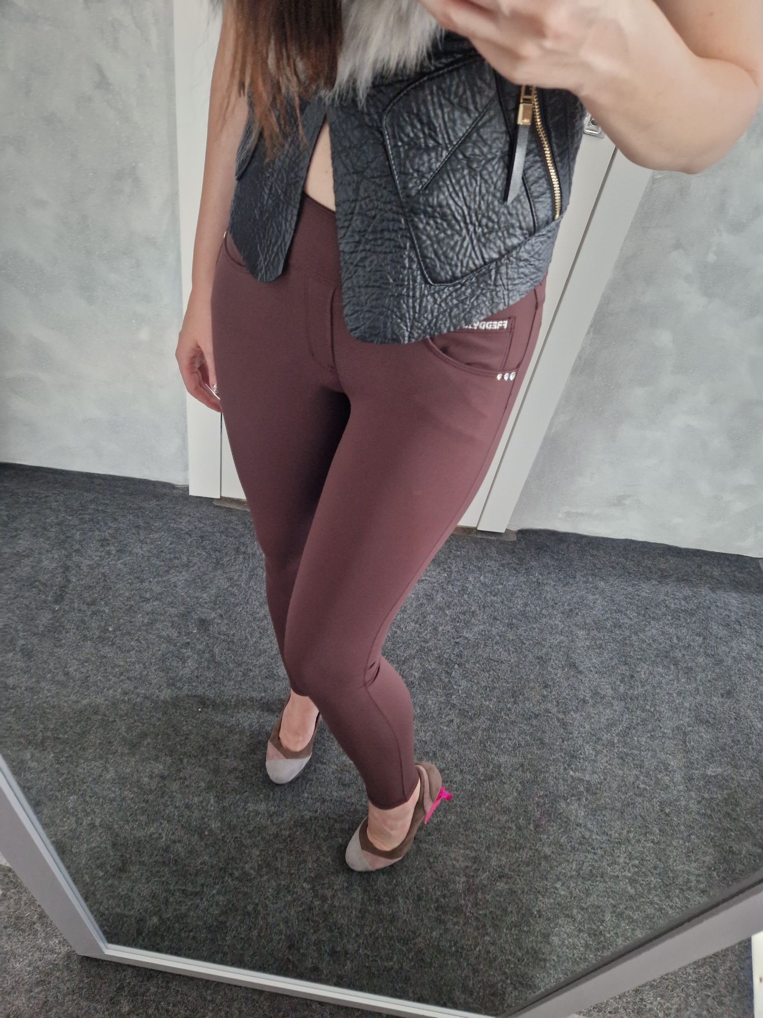 Freddy legginsy spodnie damskie S 36