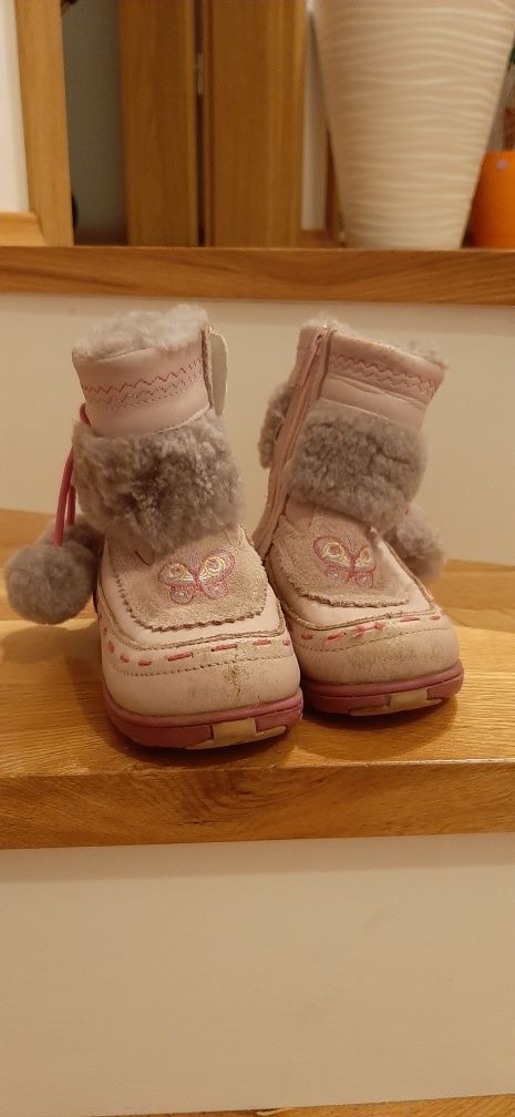 Buty zimowe ocieplane r. 24 dziewczęce dziecięce