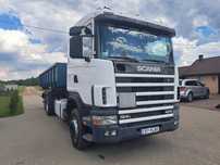 Scania 124 L 400 hakowiec # przewóz kontenerów # ładowność 18 200kg #