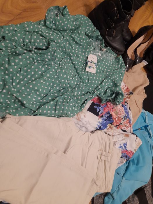 Mega paka zestaw ubrań damskich M buty
