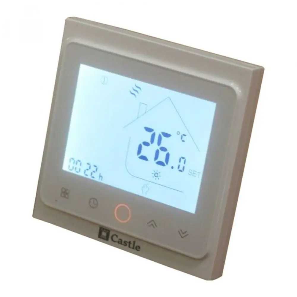 Терморегулятор для теплого пола Castle, Wi-Fi AC603H (Белый)