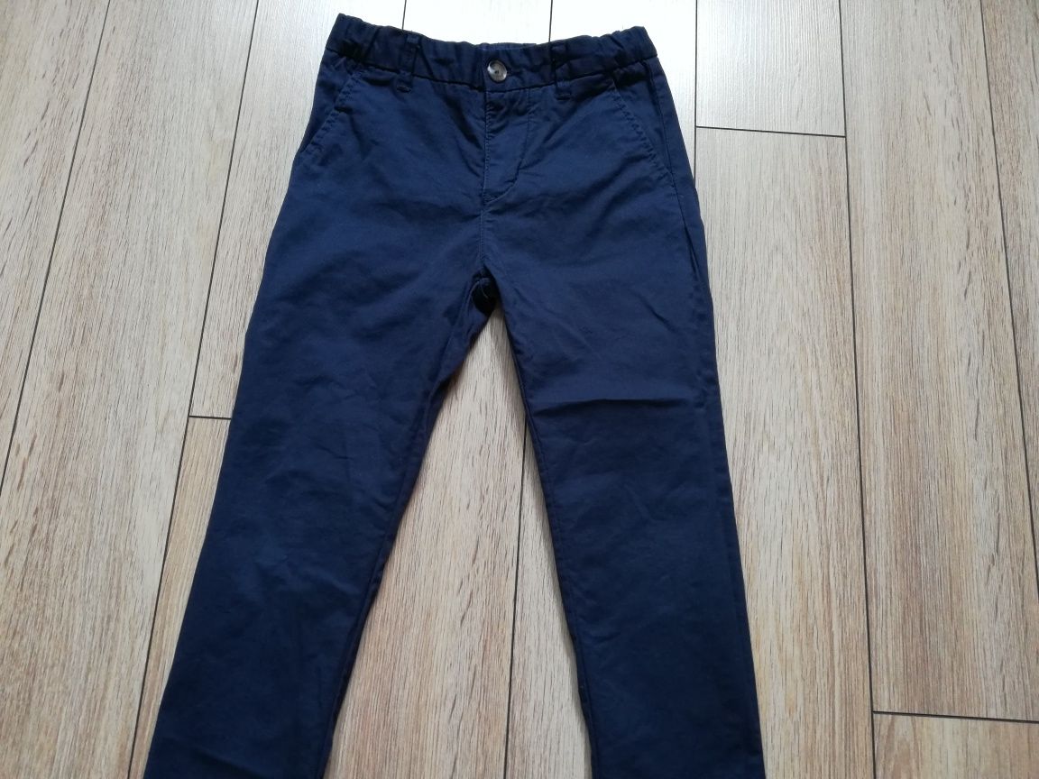 Bawełniane spodnie cygaretki 116 H&M Slim Idealne