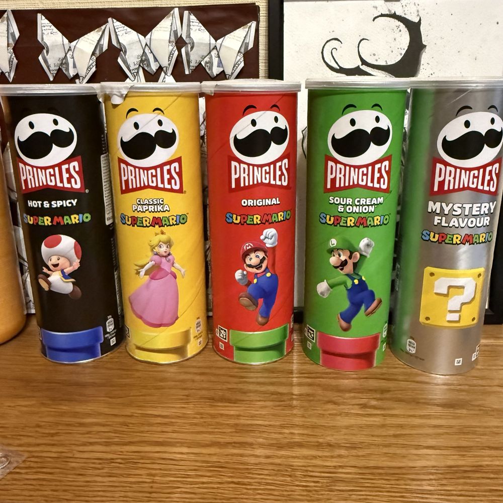 Pringles x Super Mario коллекция 5 вкусов! Nintendo Оригинал! Лимитка