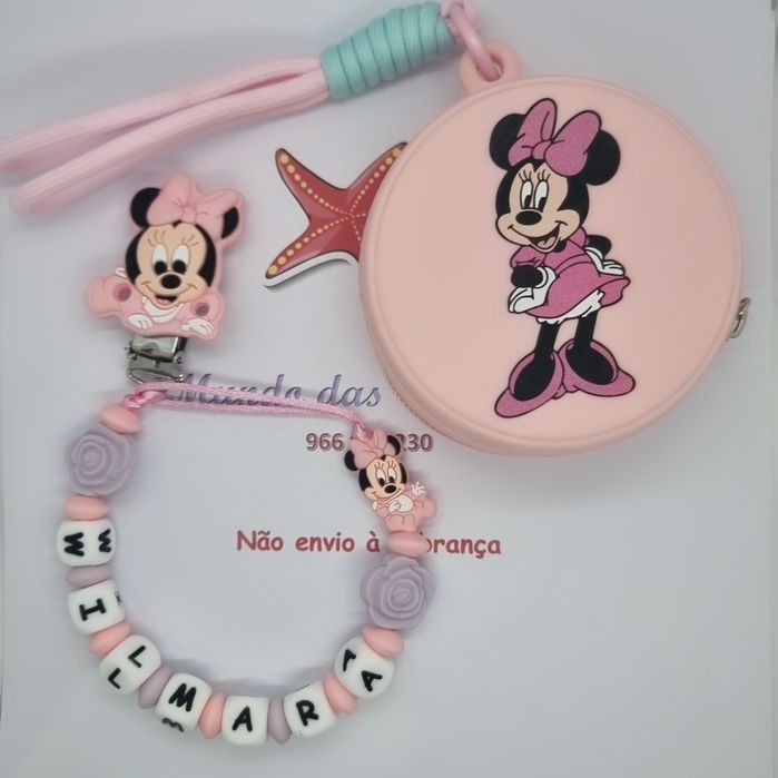 Prende xuxas silicone bebé chupeta