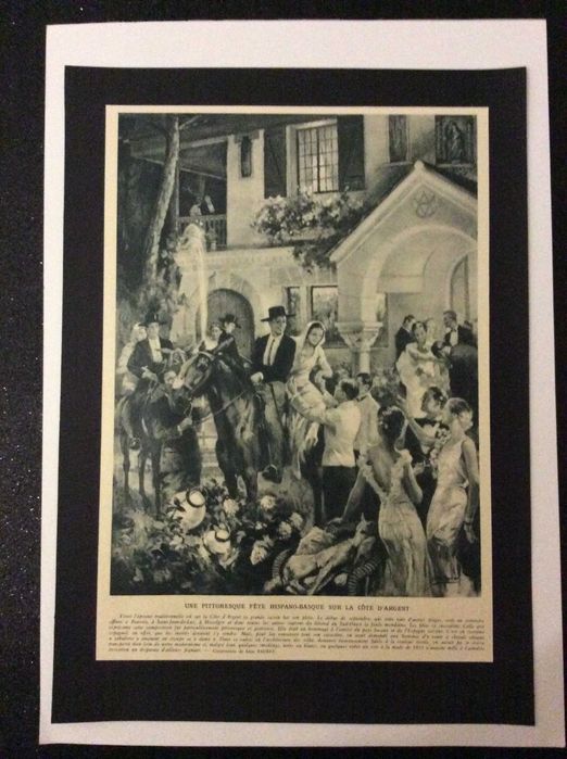 Une pittoresque fête hispano-basque sur la côte d'Argent, 1935