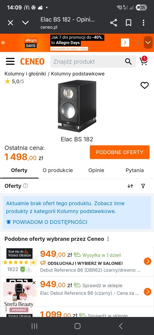 Głośniki ELAC BS182