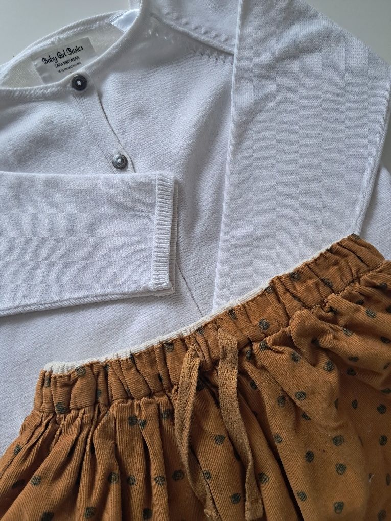 Sweterek + Spódniczka Zara r 86/92
