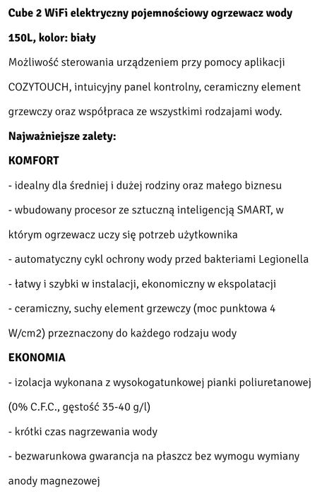 Ariston Cube 2 WiFi 150l