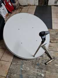 Antena satelitarna 115cm, konwerter, uchwyt