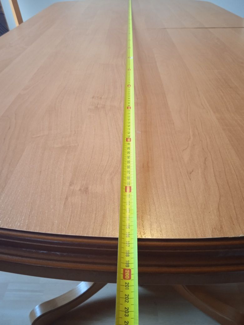 Duży rozkładany drewniany stół 300/100