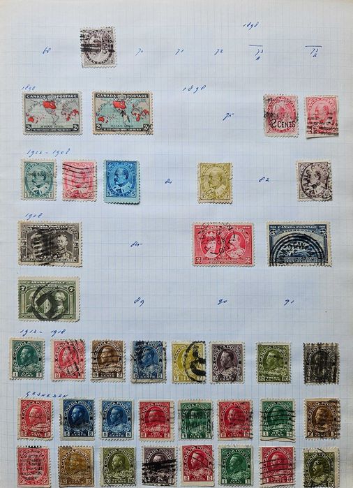 Klaser ze Znaczkami Kanada z lat 1893/2013 Znaczki Pocztowe 1900 EUR