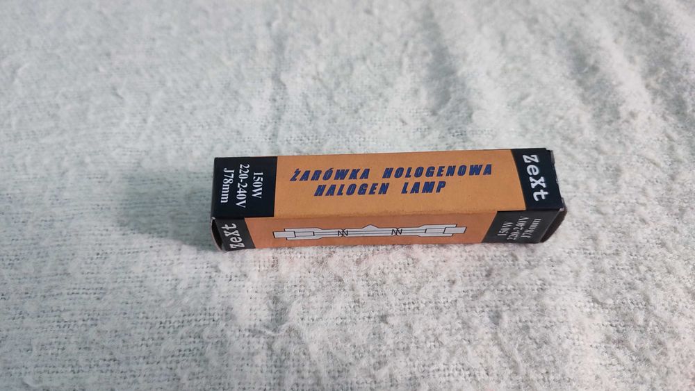 Żarówka halogenowa żarnik ZeXt 220-240V 150W 78mm