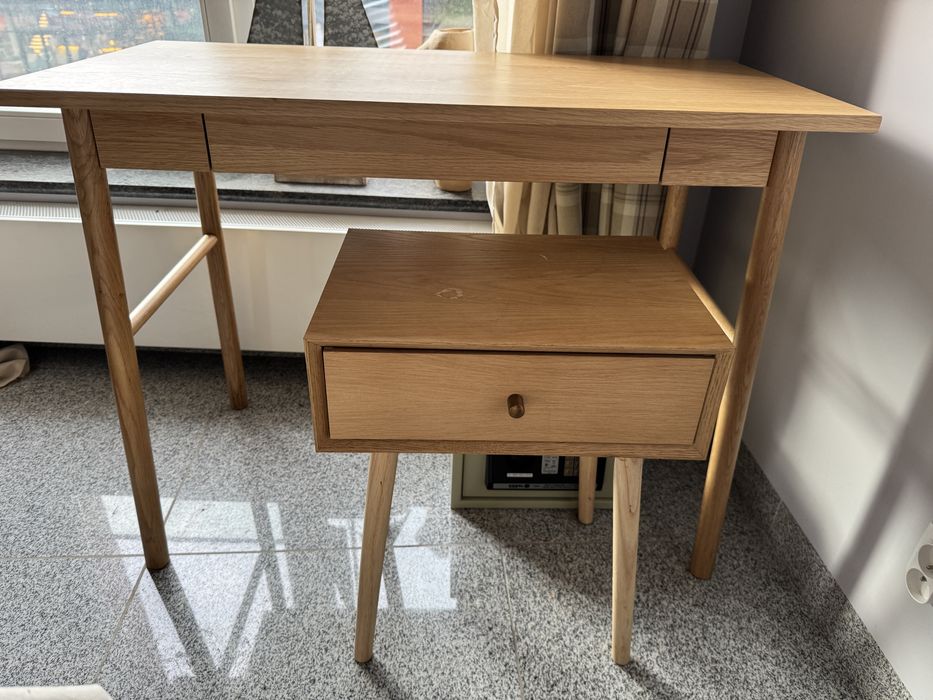 Biurko toaletka dąb 50x100 Jysk