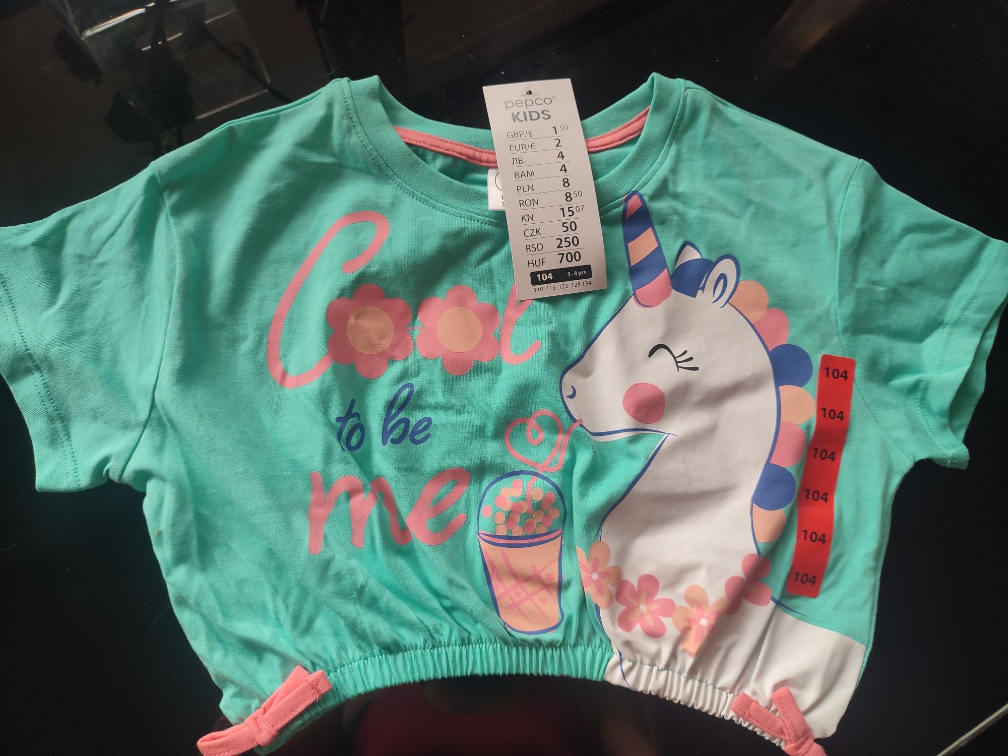 Koszulka T-shirt dziewczęcy rozm.104