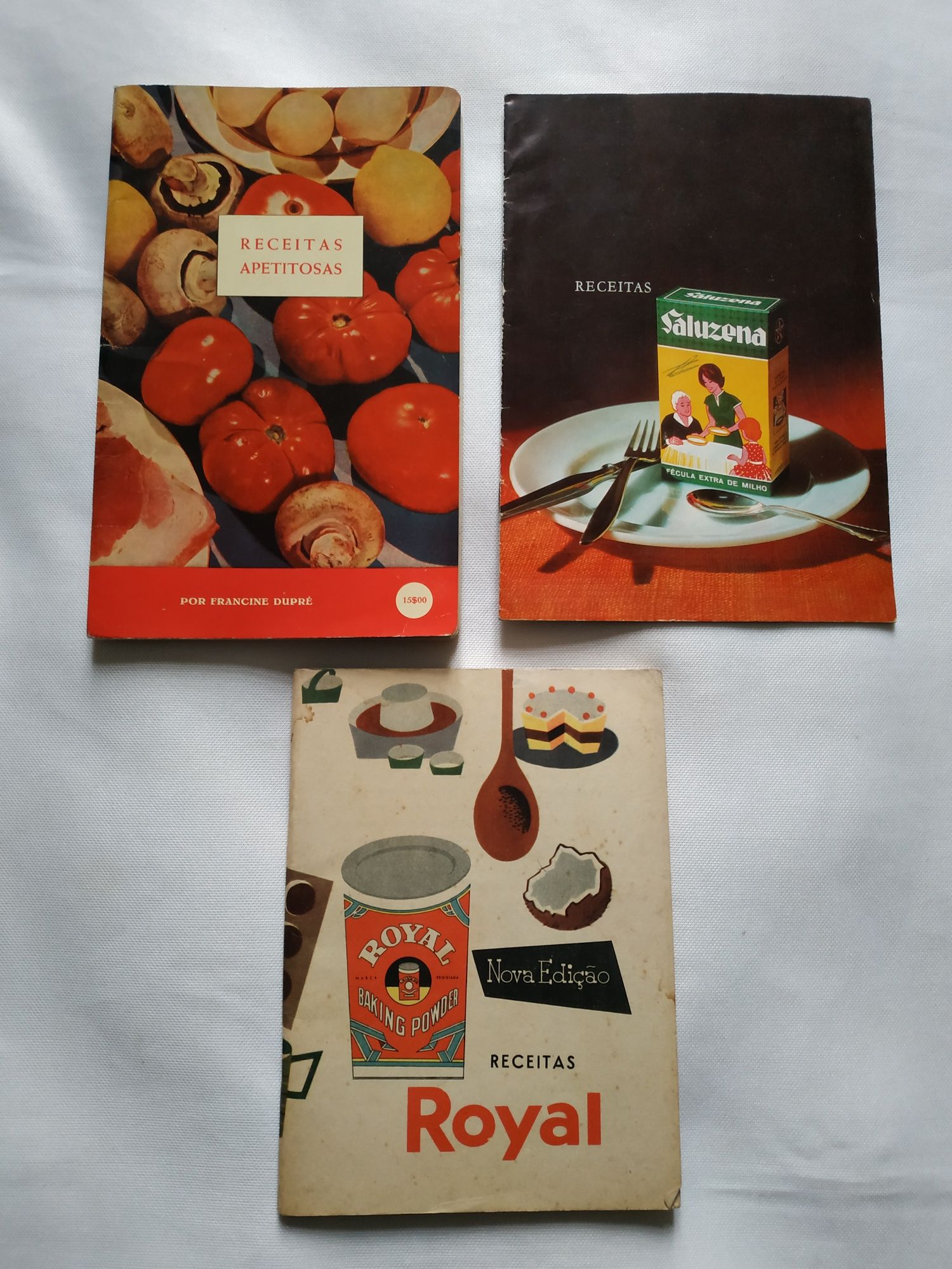 Livros antigos de Culinária (três livros)