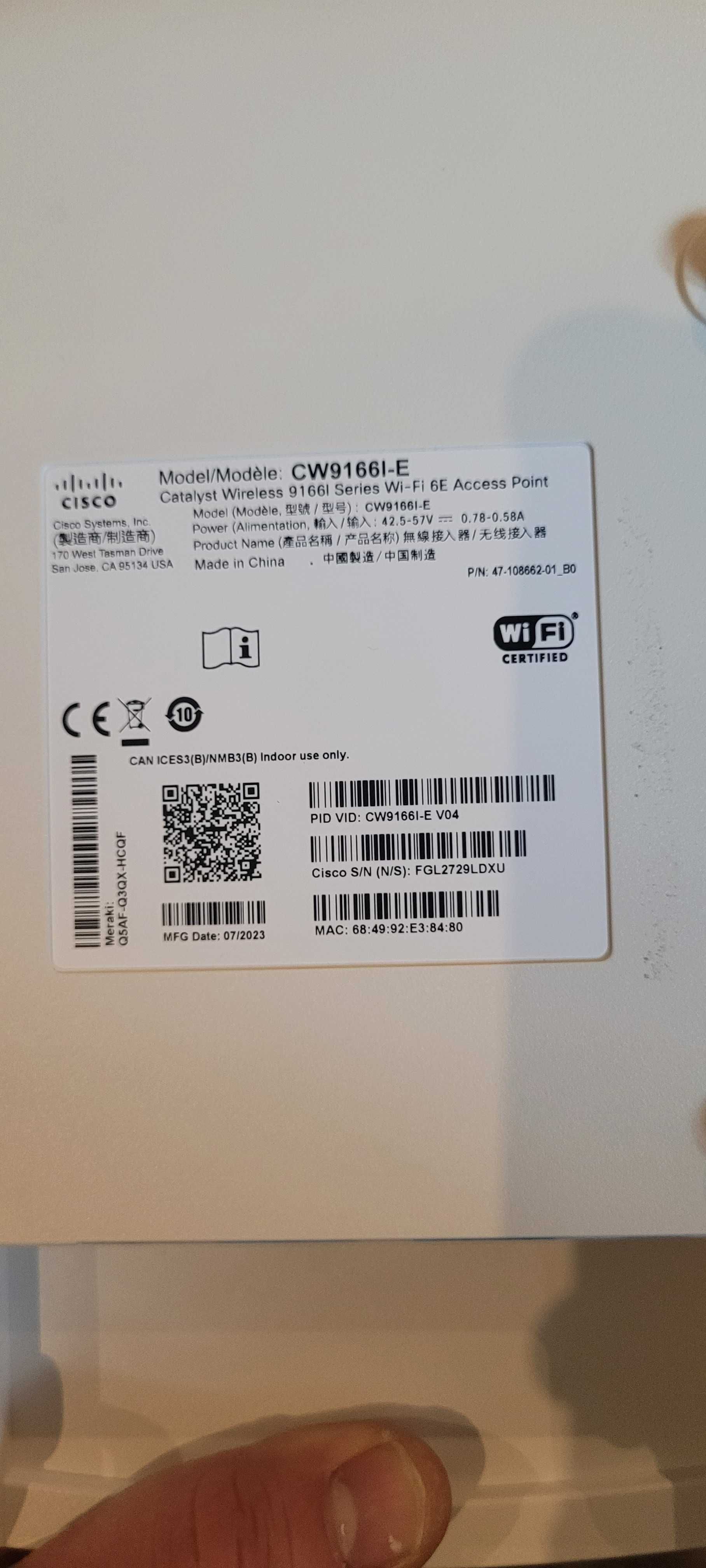 Acces Point Cisco Cw9166l-e