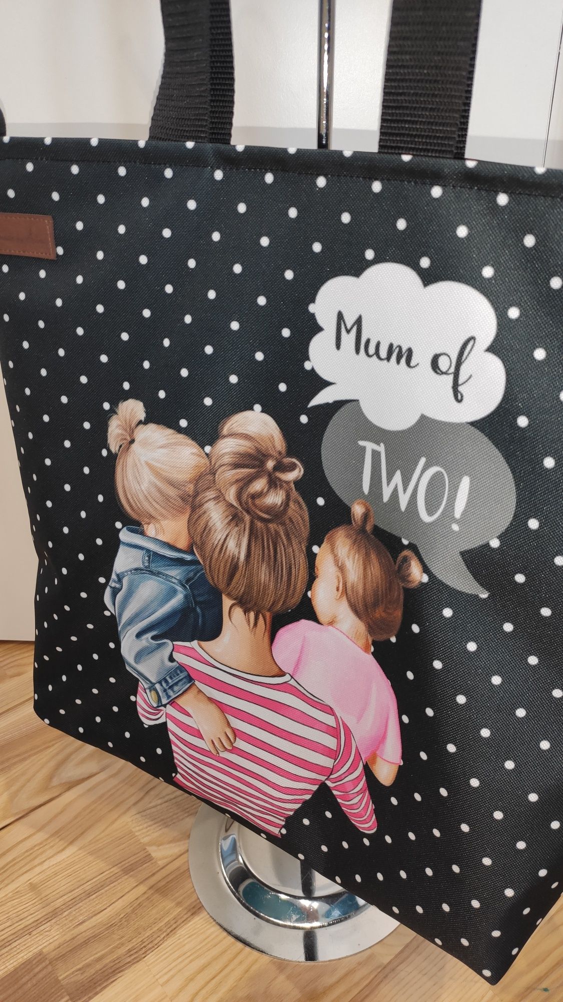 Torebka dla mamy torba mama i dzieci shopper bag mama i dwie córki