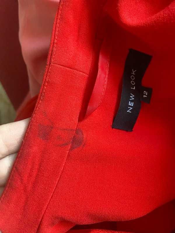 40 42 czerwony zakiet marynarka blazer narzutka xl