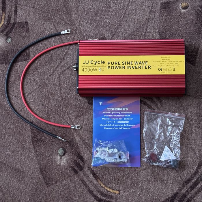 Реально 4000w 12v чистий сінус інвертор перетворювач напруги синусоїда