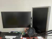 Acer KG241PBMIDPX 144Hz + Samsung 60Hz roboczy statyw na dwa monitory