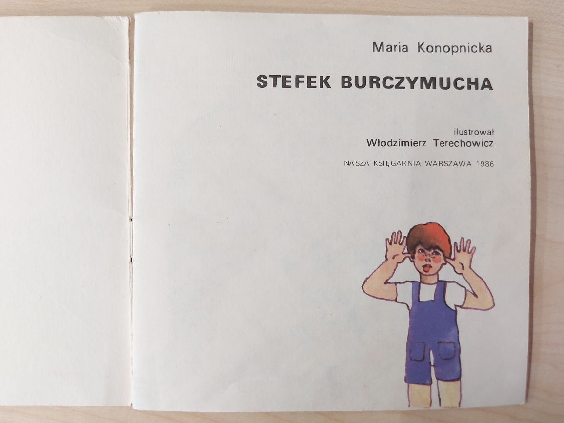 Stefek Burczymucha. Maria Konopnicka. Stare wydanie.