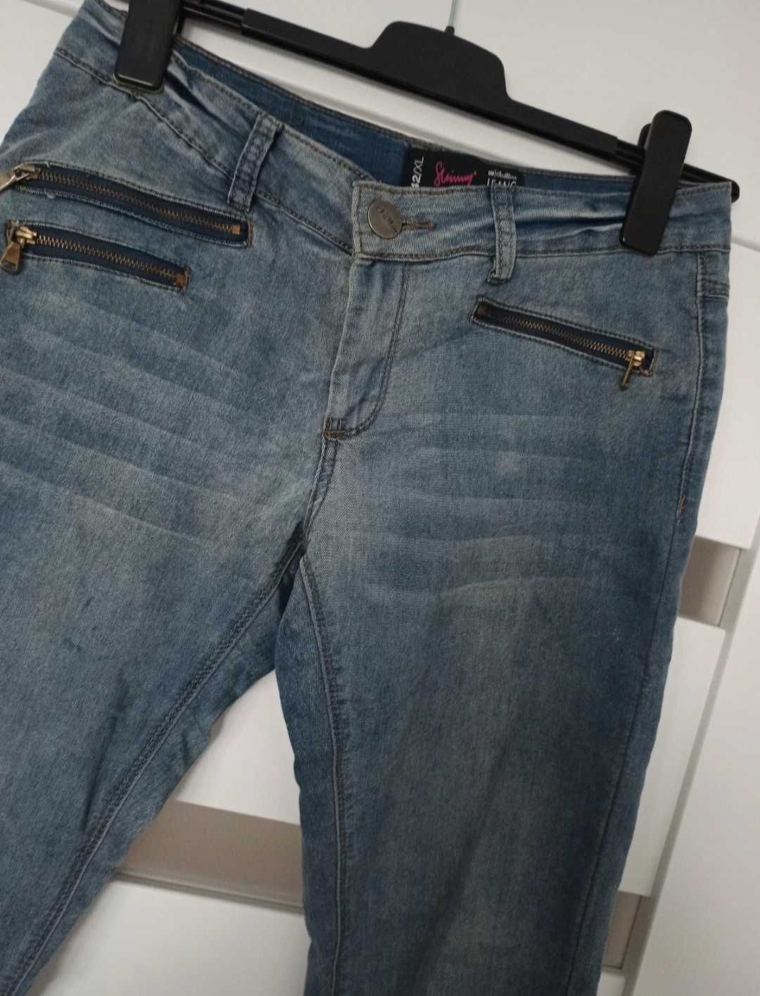 Skinny jeans z elastanem Cropp XL