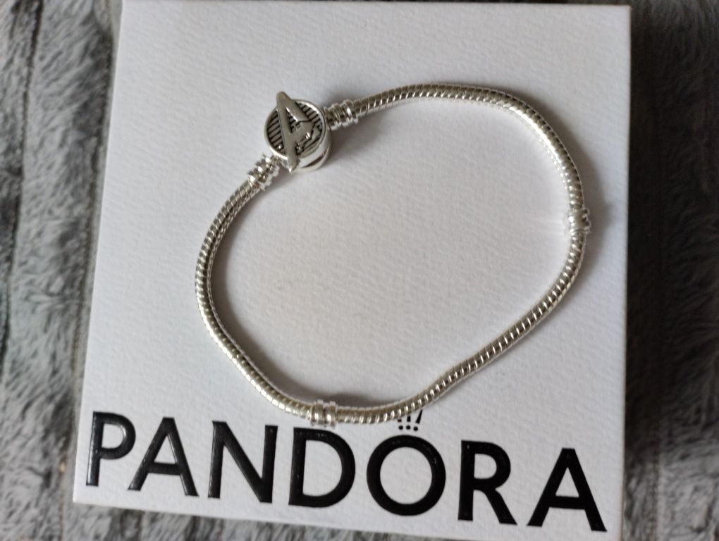 Bransoletka srebrna modułowa do charmsów jak Pandora nowa