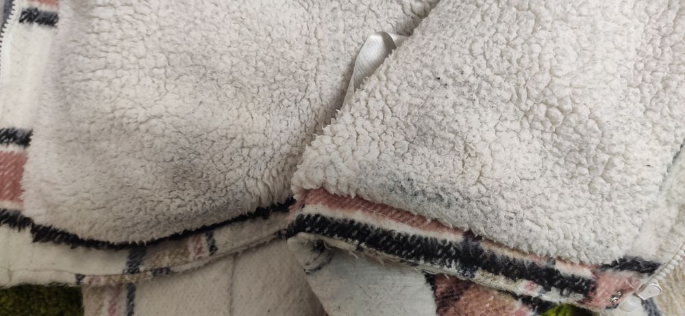 Клетчатая куртка- рубашка Утепленная куртка толстовка пиджак