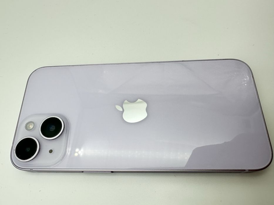 iphone 14 fioletowy Stan Bardzo dobry - 85% Bat - Szkło Hartowane Etui