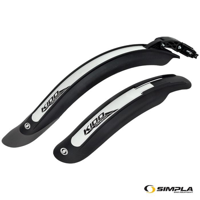 Błotniki Komplet Spl-Kido Sde 16" Pcv Odbl. Cz/Szary