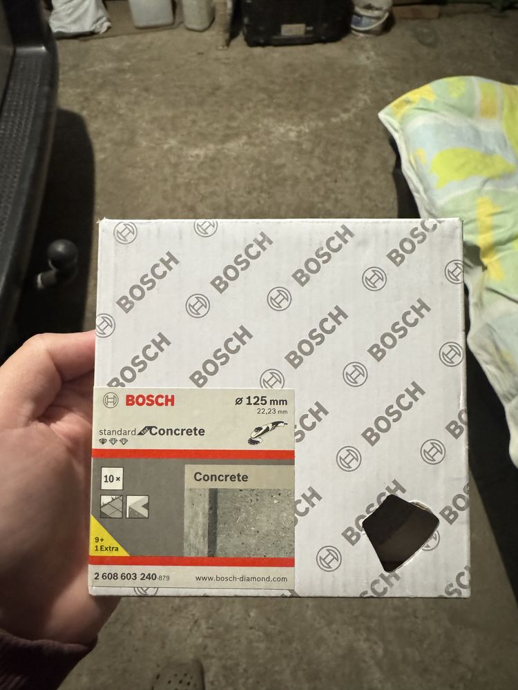 Алмазний диск по бетону Bosch 125, 6x22, 1,6mm