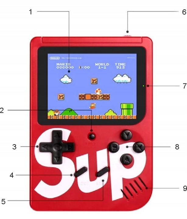 Mini Przenośna Konsola Retro Gra 400 W 1 Gameboy Ekran 3.0