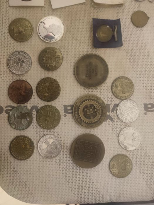 Colecção moedas e medalhas