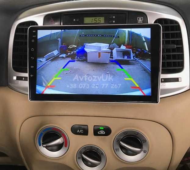Магнитола ACCENT Hyundai VENUE GETZ SOLARIS IONIQ CarPlay Android 14