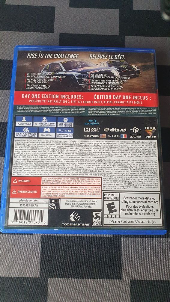 DiRT Rally 2.0 – Day One Edition – PS4 – BDB stan
