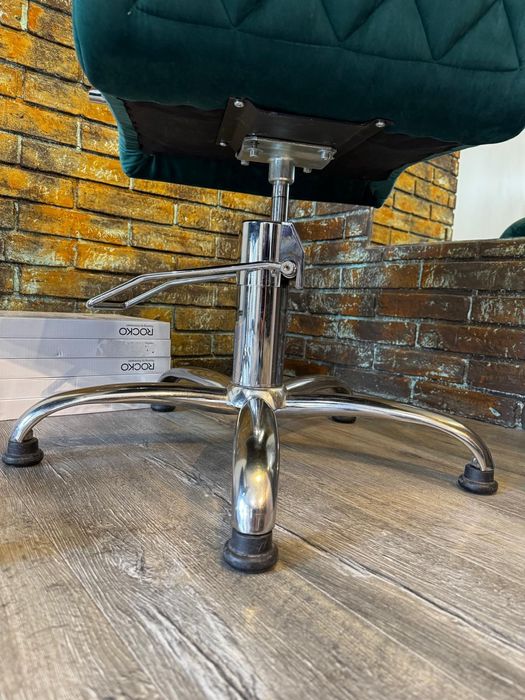 Fotele butelkowa zieleń, pikowane