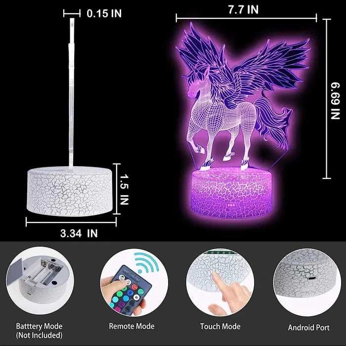Nowa nocna lampka ledowa / lampa jednorożec / konik ! NOWOŚĆ !378! new