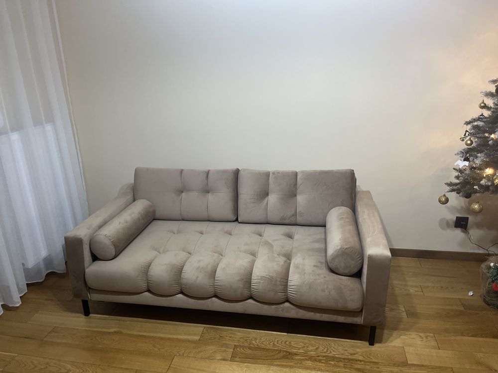 Sofa aksamitna 3 osobowa