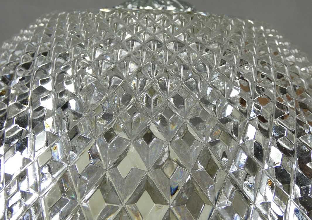 PLAFON srebrny Lampa sufitowa żyrandol 30,5 cm plafoniera