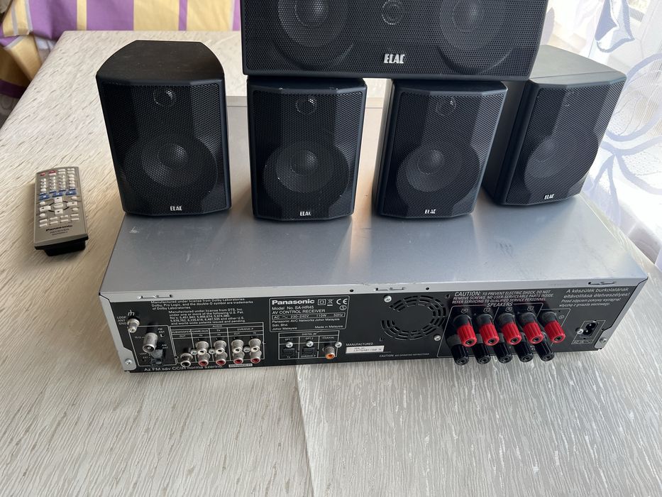 Panasonic SA-HR45 + głośniki ELAC Cinema 05 ESP