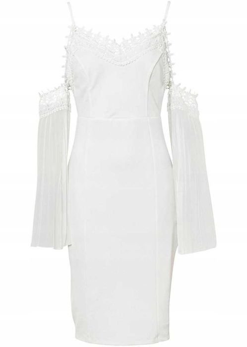 Piekna elegancka biała sukienka ślubna 34 lub 40