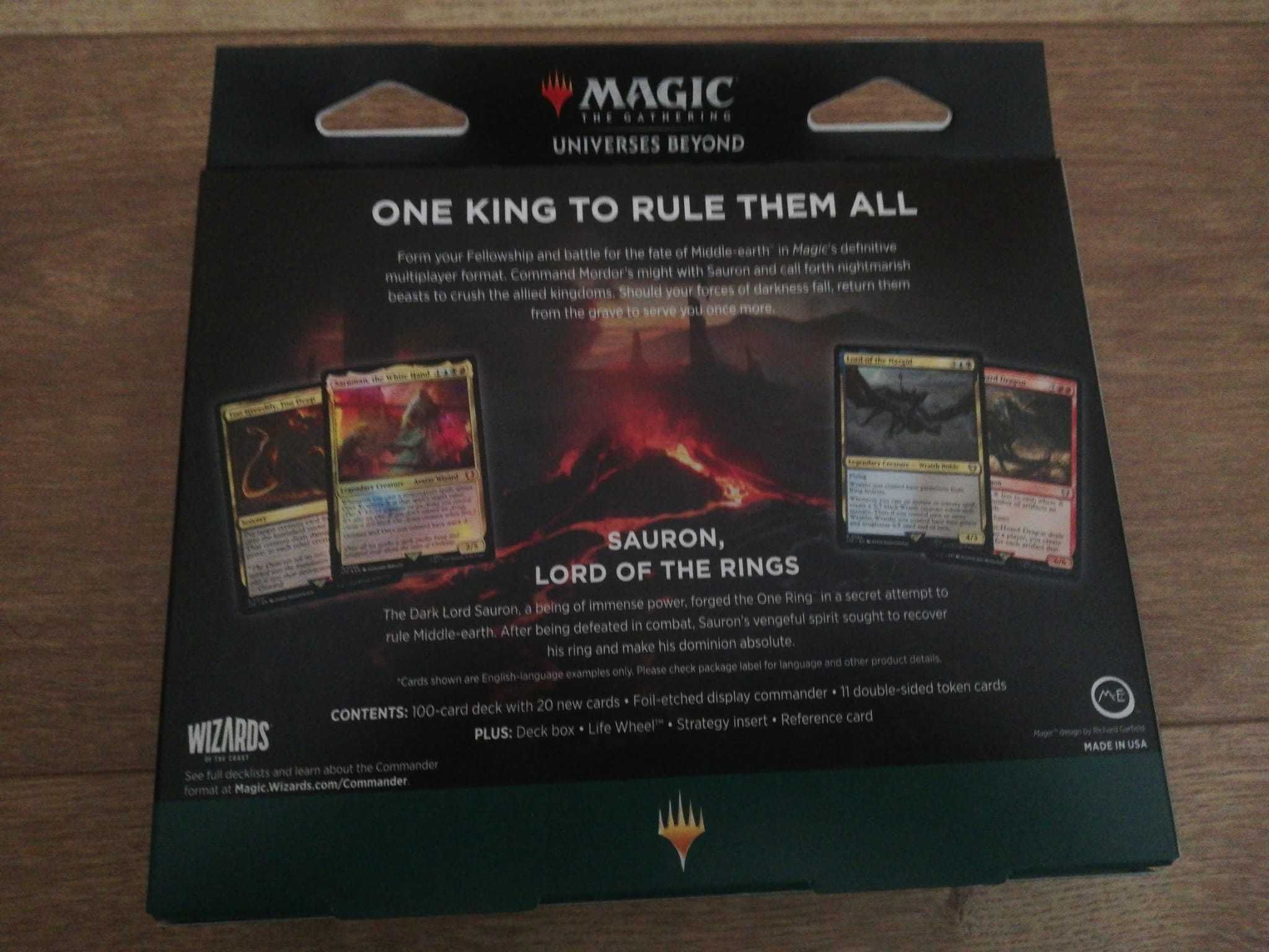 The Lord of the Rings: "The Hosts of Mordor" Commander Deck