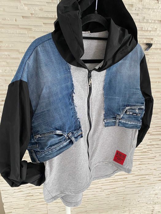 Acqua Limone set dres łączone materiały dżins + kurtka Uni Jedyny