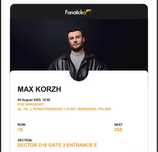 ПРОДАМ Билеты на Макса Коржа
