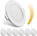 Reflektory LED do zabudowy możliwość ściemniania 6 W ciepła biel 6 szt