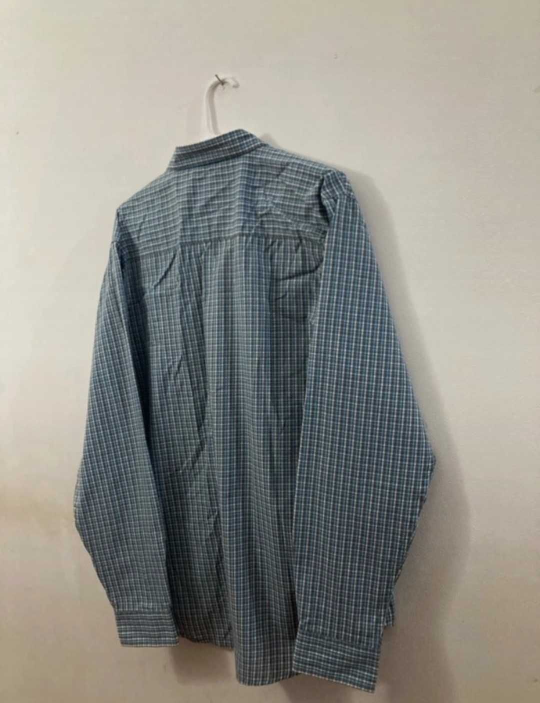 Camisa quadriculada azul, cinzento e branco CODE Collection Outfitters